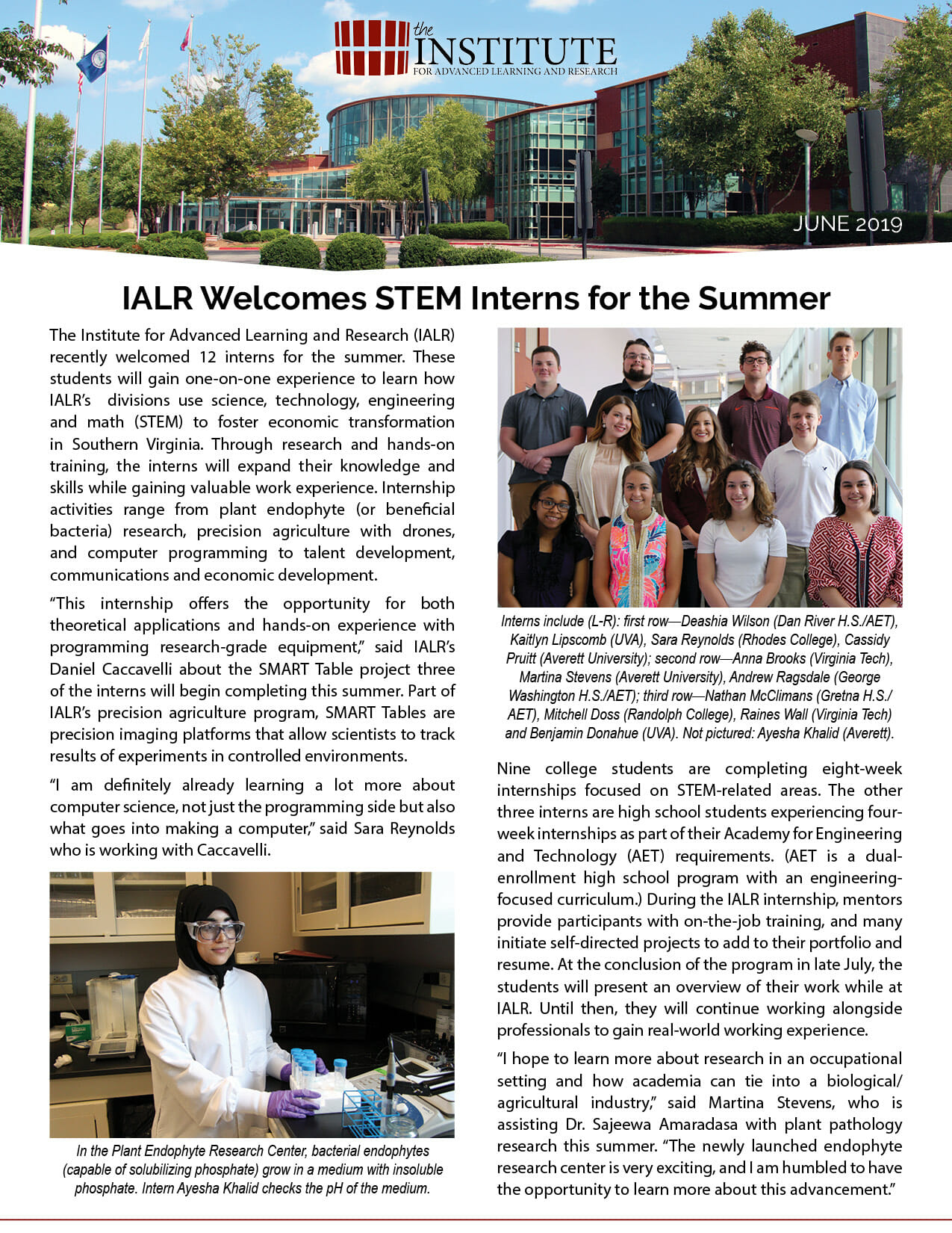 June 2019 newsletter cover