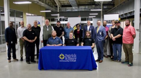 Three P&HCC Students Hired During Signing Ceremony